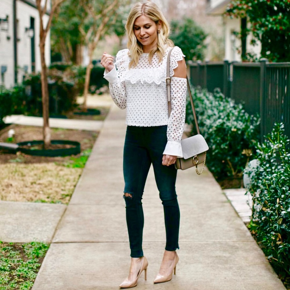 J Brand Alana High Rise Crop Skinny Jeans